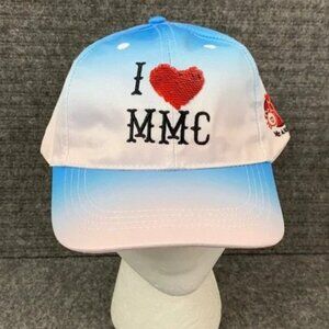 Mr & Mrs Crab MMC Baseball Hat Cap Unisex Adjustable Strapback Blue White Sequin
